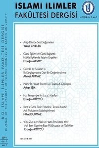 Journal of The Faculty of Islamic Sciences of Bartın University