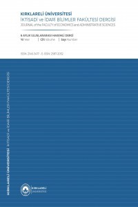 Kırklareli University Journal of the Faculty of Economics and Administrative Sciences